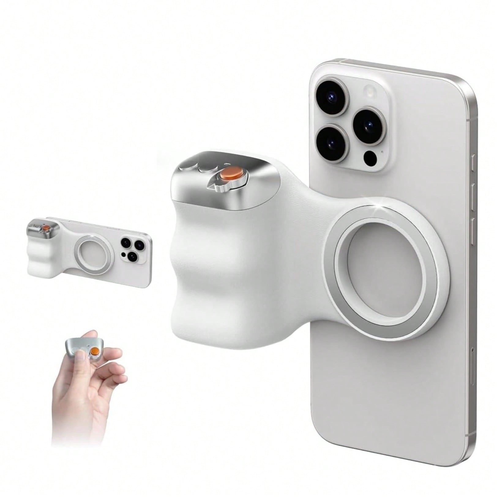 Phone Accessories Video - Silver Magnetic Phone Camera Grip &