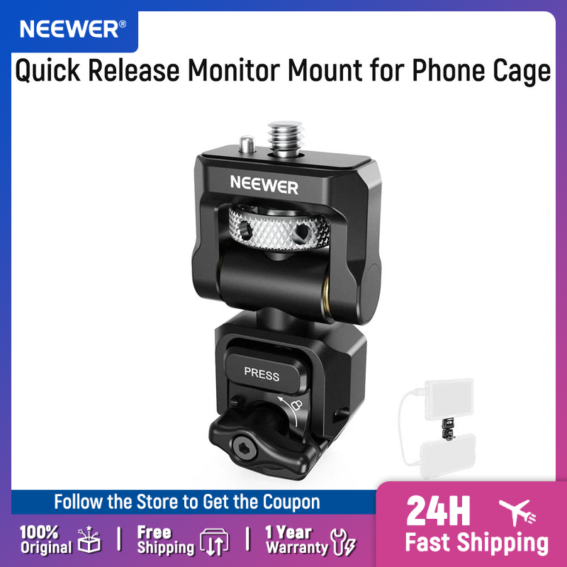 Phone Accessories Video - NEEWER Quick Release Monitor Mount for