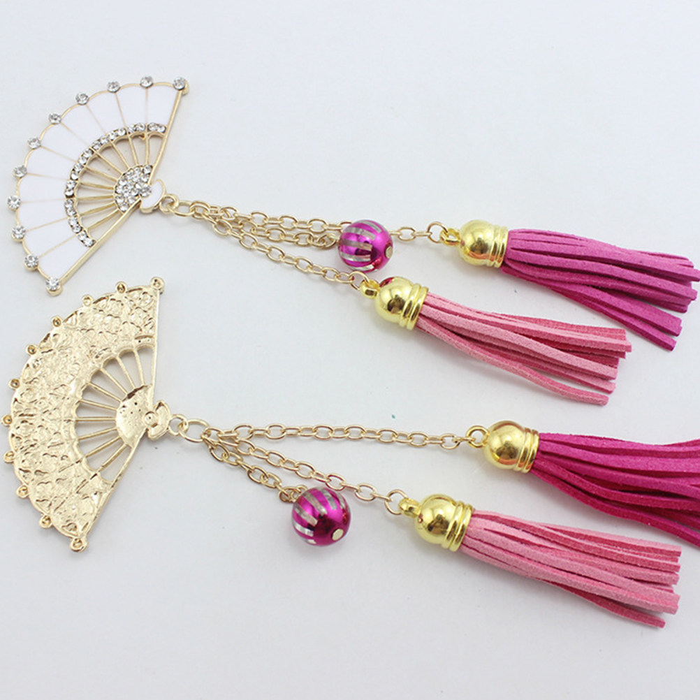 Phone Accessories Unique - 2Pcs Premium Alloy Fan Tassel Phone