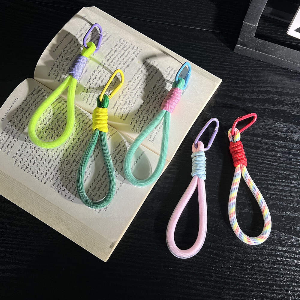 Phone Accessory - Mesh Landyard Fluorescent Pendant Mobile Phone