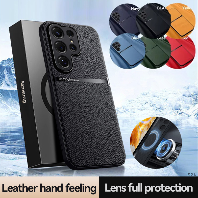 Phone Accessories For Android - For Magsafe Leather Phone Case For