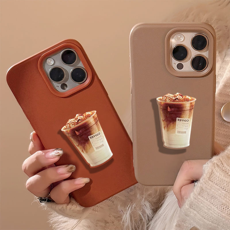 Phone Accessories Popmart - Maillard Caramel Color Cases For iPhone