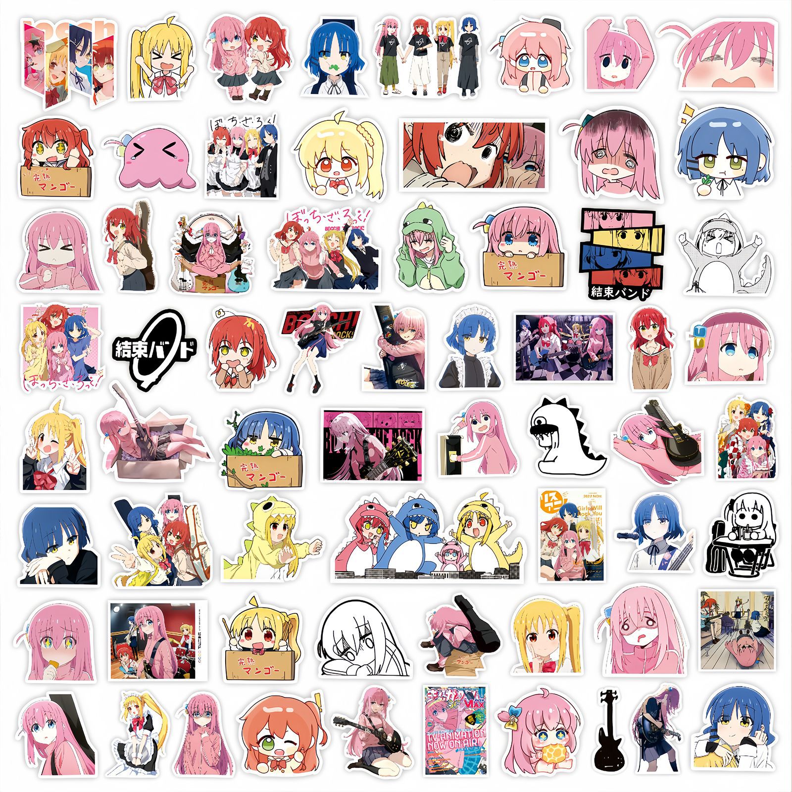 Phone Accessories Toys - 50Pcs Anime BOCCHI THE ROCK! Stickers