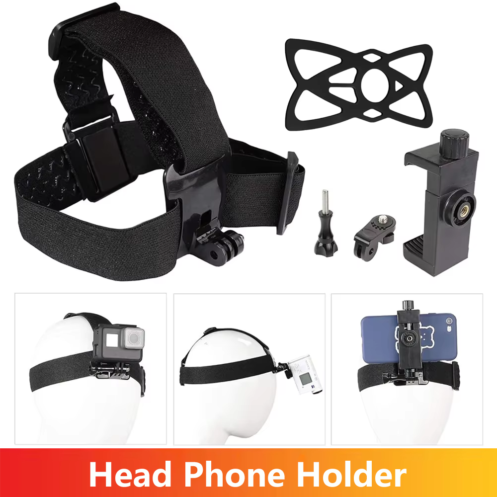 Phone Accessories Video - Head-Mounted Phone Holder First-Person Video Live