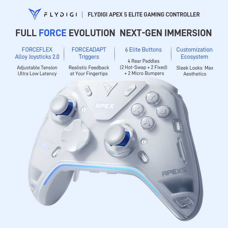 Gaming Trigger Phone - 2025 Original Flydigi APEX 5 Gaming
