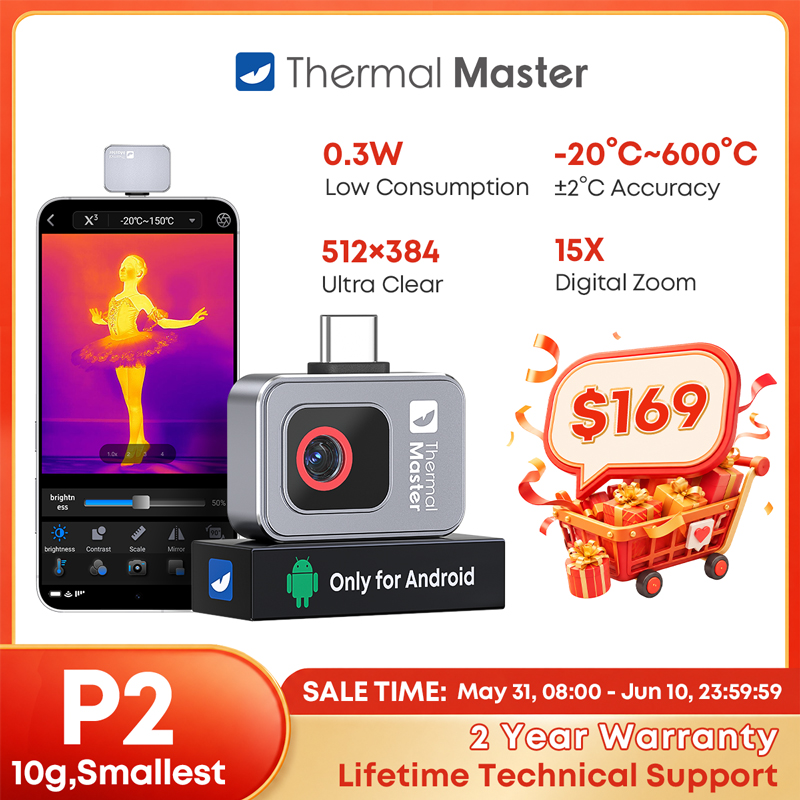 Phone Accessories For Android - P2 Thermal Imaging Camera for android