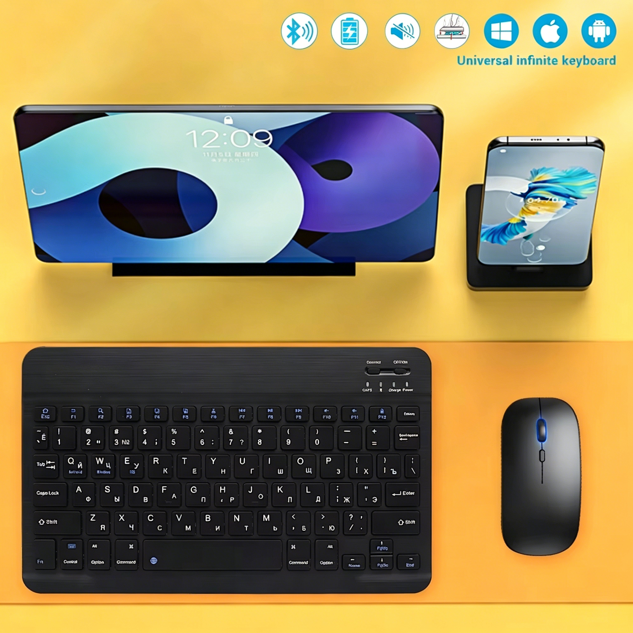 Bluetooth Wireless Keyboard Un - Phone Accessories For Android recensione e prezzo