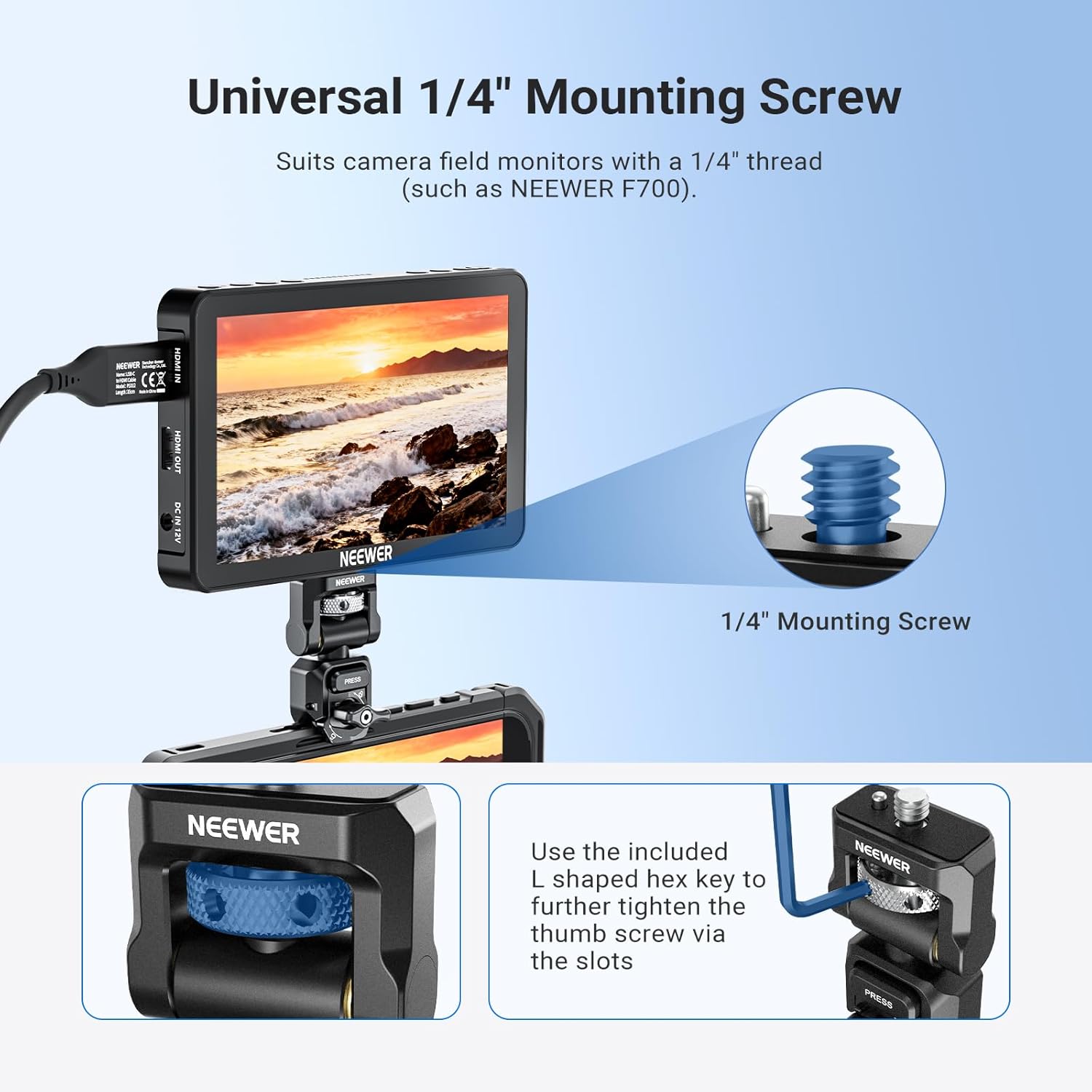 NEEWER Quick Release Monitor M - Phone Accessories Video recensione e prezzo