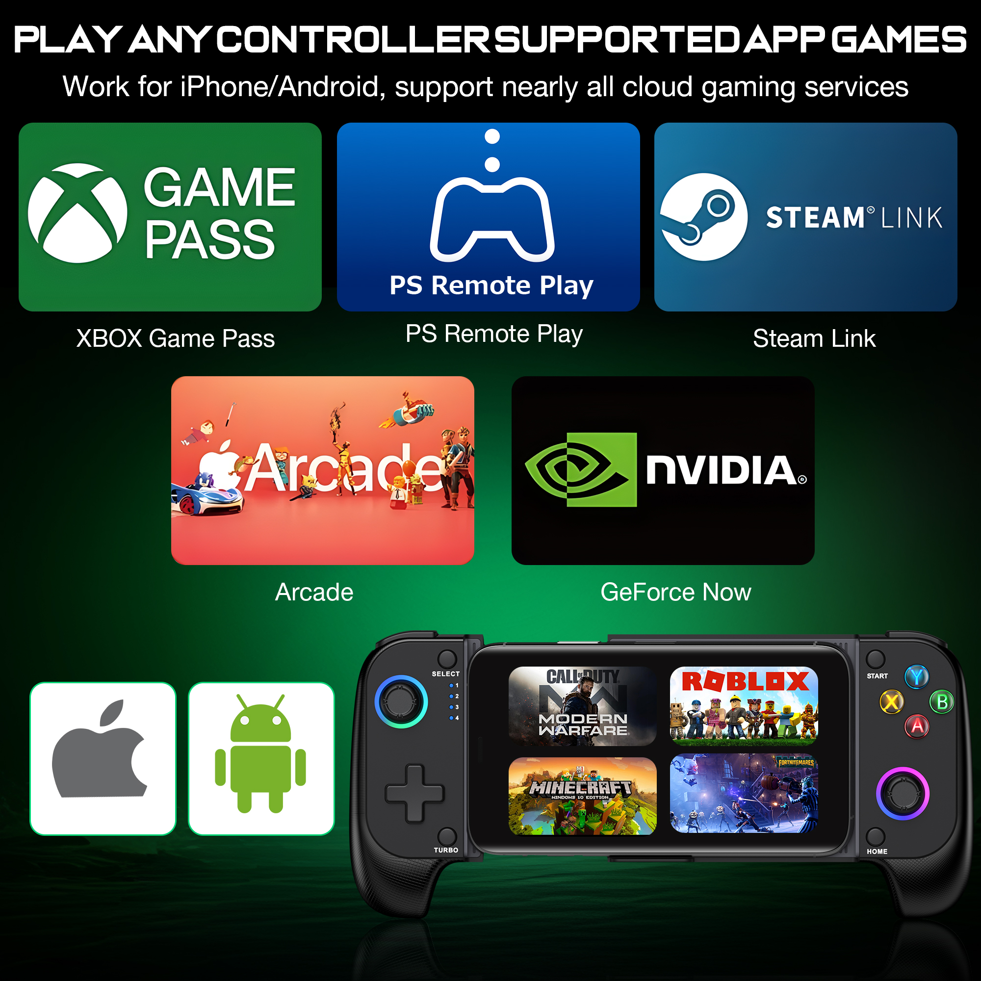 DinoFire Cell Phone Gamepad Jo - Gaming Trigger Phone recensione e prezzo