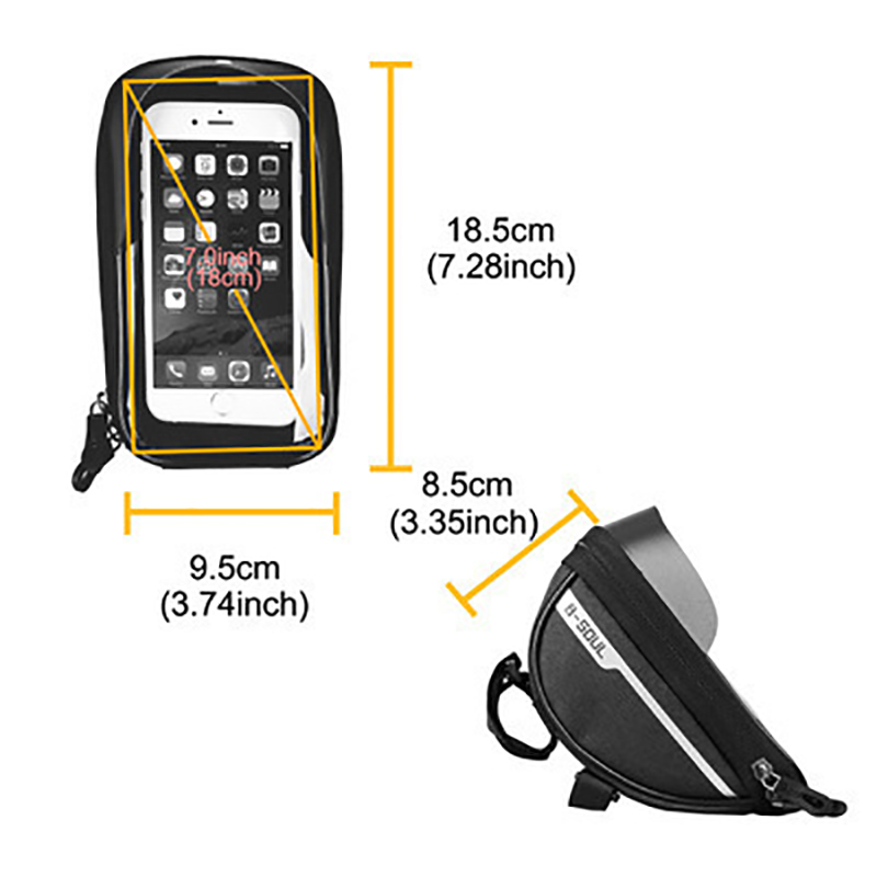 Touch Screen Bike Frame Bag Bi - Phone Zone Accessories recensione e prezzo