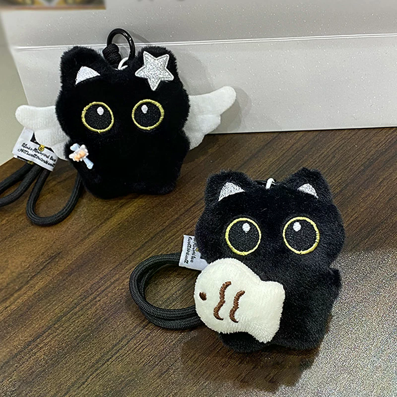 Cute Plush Big Eyed Black Cat  - Phone Accessories Doll recensione e prezzo