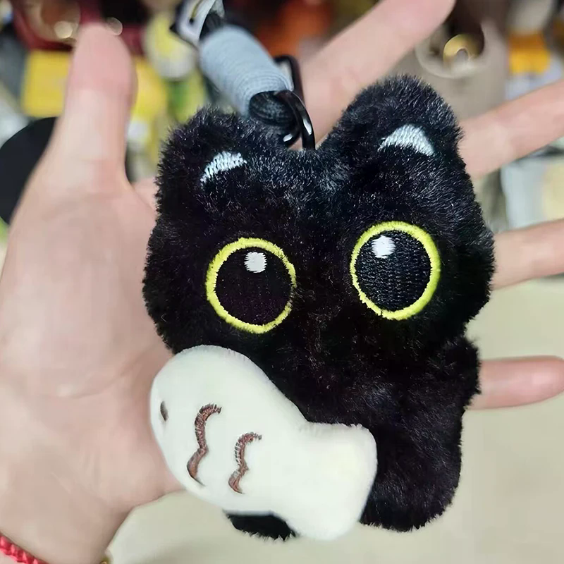Cute Plush Big Eyed Black Cat  - Phone Accessories Doll recensione e prezzo