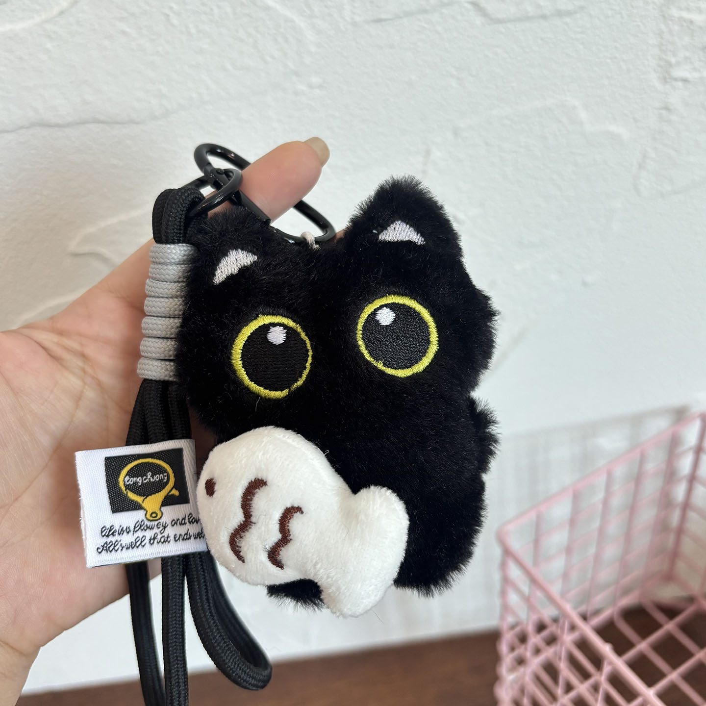 Cute Plush Big Eyed Black Cat  - Phone Accessories Doll recensione e prezzo