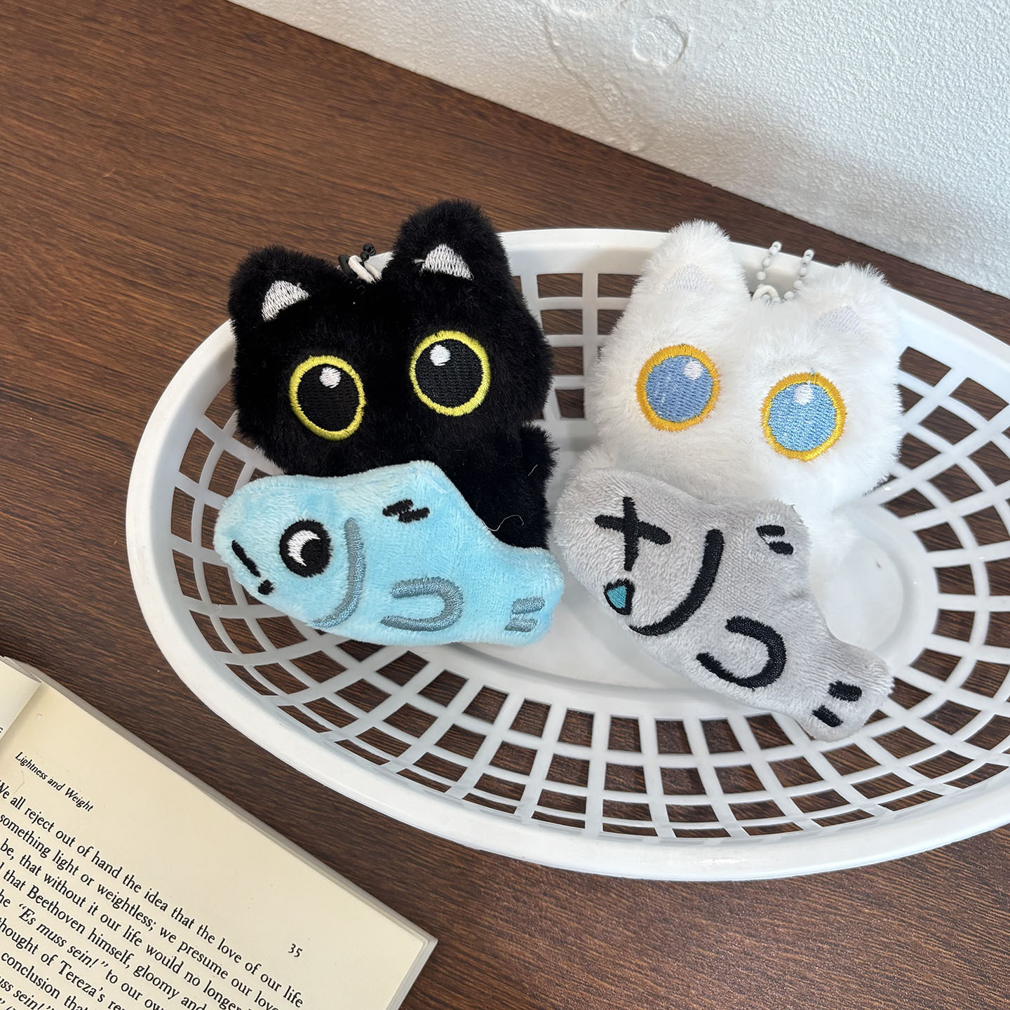Cute Plush Big Eyed Black Cat  - Phone Accessories Doll recensione e prezzo