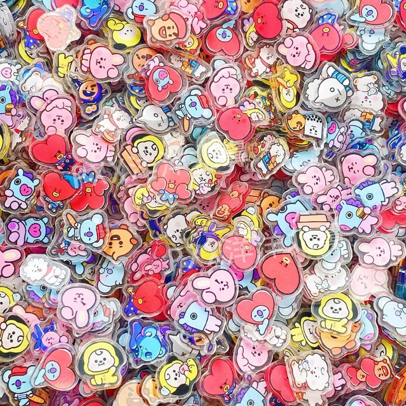 60PCS 2CM Kawaii BT21 Acrylic  - Phone Accessories Toys recensione e prezzo