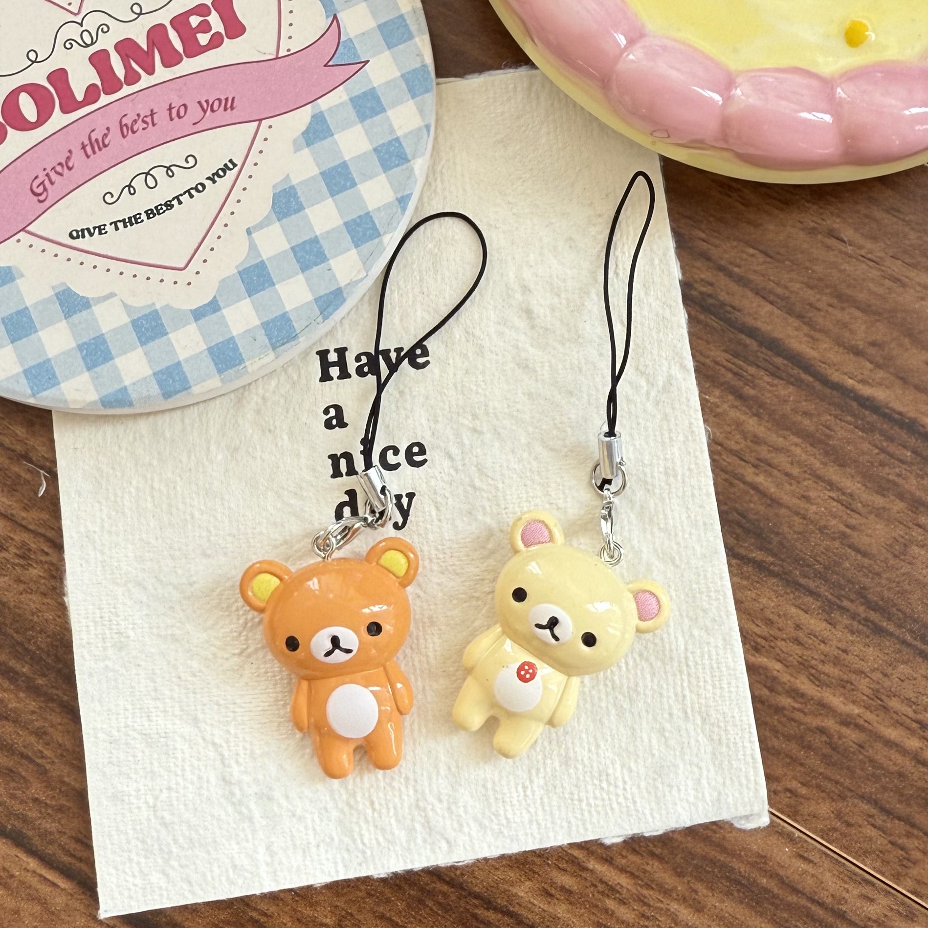 2pcs/set Kawaii Rilakkuma Easy - Phone Accessories Doll recensione e prezzo